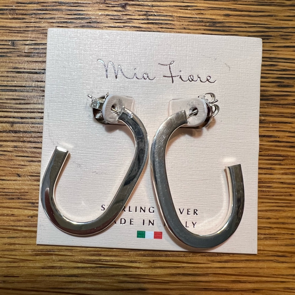 Mia Fiore Silver Geometrical Earrings 36$